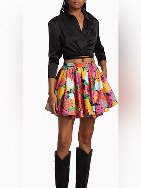 AMUR Lotus Floral Miniskirt NWT!